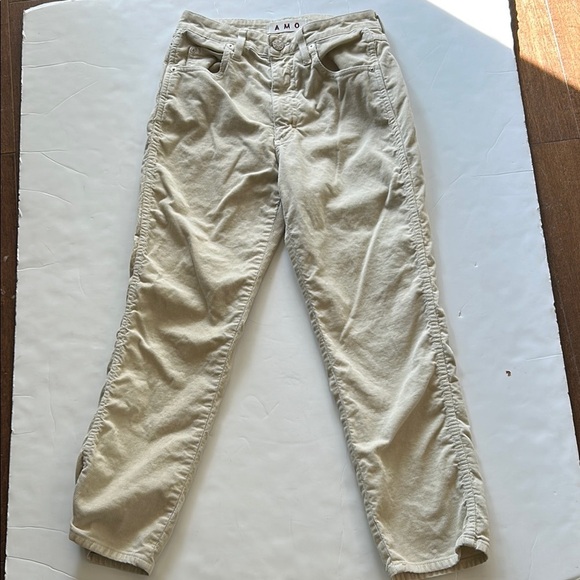 AMO Chloe Crop in Cream size 26 - Picture 3 of 9